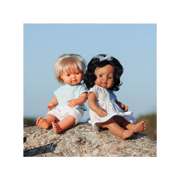 Lutka djevojčica latinoameričke rase 38 cm, odjevena - Slika 6